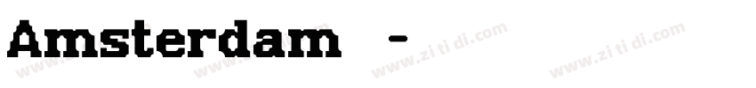 Amsterdam 2字体转换